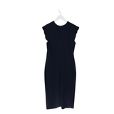 ESCADA KNIT SLEEVELESS DESIGNER DRESS NAVY 38