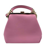 LEATHER CLASP CROSSBODY HANDBAG PINK GOLD
