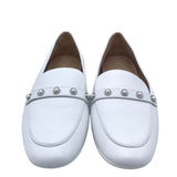 STUART WEITZMAN DRIVING LOAFER SHOES WHITE 9