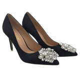 GEM PUMP HEEL SHOES BLACK 38