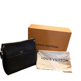 LOUIS VUITTON "MAIDA" LEATHER HOBO LUXE HANDBAG BLACK