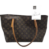 LOUIS VUITTON 2012 "RASPAIL" PM LUXE HANDBAG BROWN
