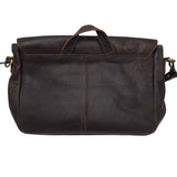 PORTLAND LEATHER LEATHER BRIEFCASE HANDBAG BROWN