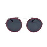 GUCCI GLITTER OVERSIZE ROUND LUXE SUNGLASSES PINK