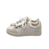 KURT GEIGER RET$205 LEATHER SNEAKER SHOES WHITE MULTI 39