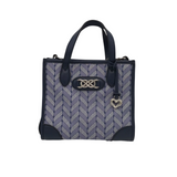 BRIGHTON RET$395 "BRITTEN" LEATHER TOTE HANDBAG INDIGO NAVY