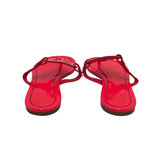 TORY BURCH RET$198 "MILLER" LEATHER FLAT SANDAL SHOES PINK 8