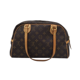 LOUIS VUITTON 2018 MONTORGUEIL PM LUXE HANDBAG BROWN