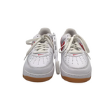 NIKE RET$150 "AF1 SINCE '82" LEATHER SNEAKER MEN SHOE RED WHITE 8.5
