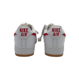 NIKE RET$150 "AF1 SINCE '82" LEATHER SNEAKER MEN SHOE RED WHITE 8.5