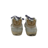 GOLDEN GOOSE RET$790 LEATHER MID SNEAKER DESIGNER SHOES PURPLE WHITE 6