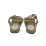 LAFAYETTE 148 RET$448 ESPADRILLE FLAT SANDAL SHOES WHITE 5.5