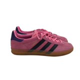 ADIDAS RET$120 SUEDE SNEAKER SHOES PINK BLACK 8