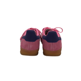 ADIDAS RET$120 SUEDE SNEAKER SHOES PINK BLACK 8