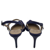 NATURALIZER SUEDE SLINGBACK PUMP SHOES NAVY 7
