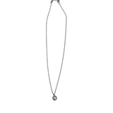 SWATCH CRYSTAL PENDANT NECKLACE SILVER
