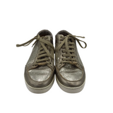 JIMMY CHOO MIAMI GLITTER SNEAKERS LUXE SHOES GOLD 36