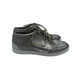 JIMMY CHOO MIAMI GLITTER SNEAKERS LUXE SHOES GOLD 36