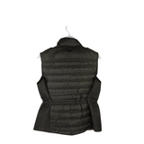BURBERRY BRIT CHANNEL QUILTED PUFFER LUXE VEST OLIVE LARGE