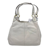 COACH NWT$418 LEATHER HOBO HANDBAG WHITE GOLD