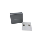 LAGOS RET$395 HEART STUDS EARRINGS SILVER 14K GOLD
