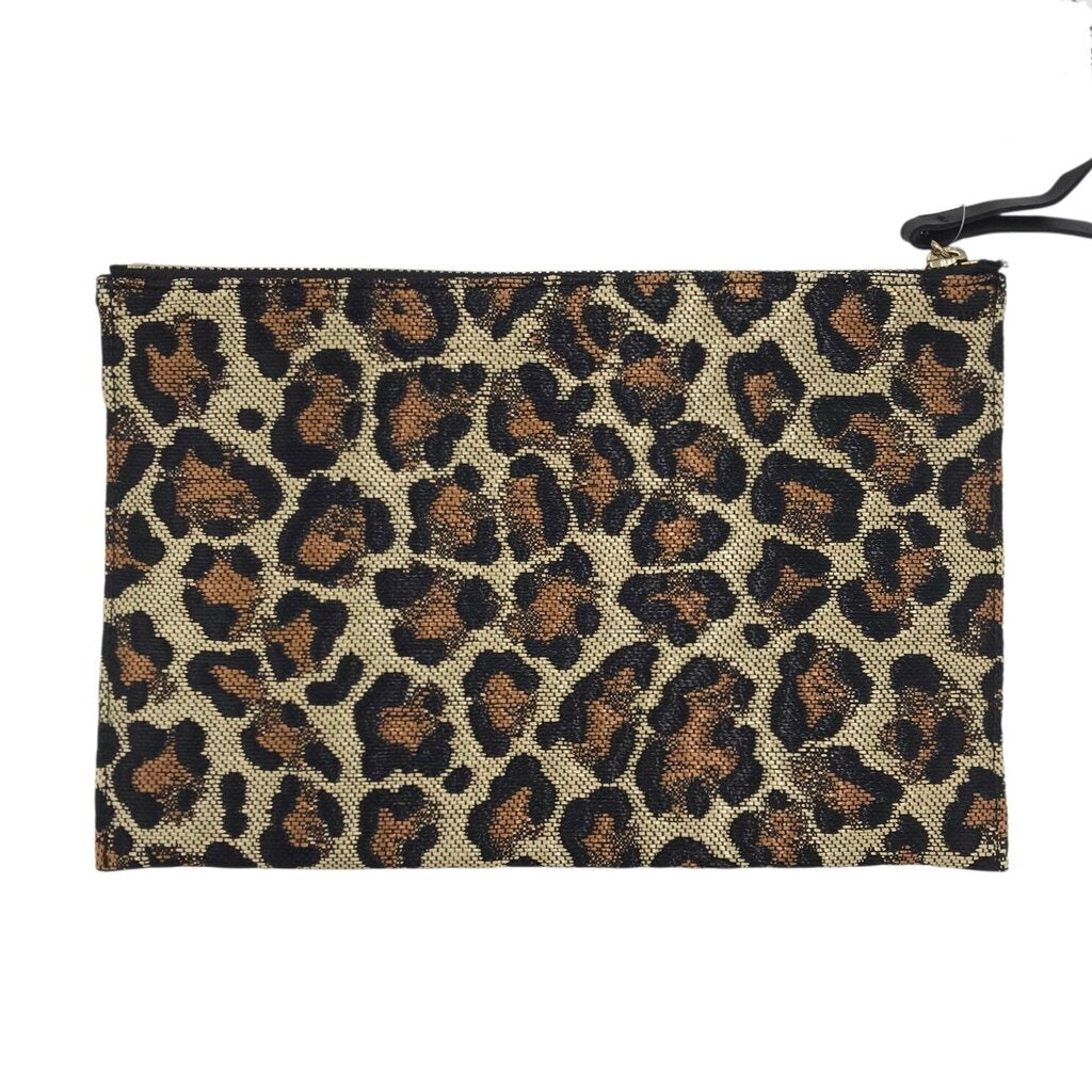 VERONICA BEARD ANIMAL PRINT CLUTCH WOMEN'S ACCESSORIES ORANGE BLACK