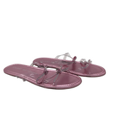 STUART WEITZMAN RET$683 BOW SLIDE FLAT DESIGNER SHOES PINK 8B