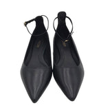 AREZZO ANKLE STRAP FLAT SHOES BLACK 6B