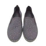 SKECHERS SLIP ON RHINESTONES SNEAKER SHOES WHITE 8.5