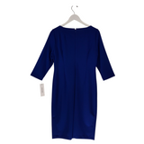 CALVIN KLEIN NWT $99 3/4 SLEEVE DRESS BLUE 12