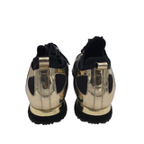 VINCI RET$689 LACE UP SNEAKERS MEN SHOE BLACK GOLD 12.5
