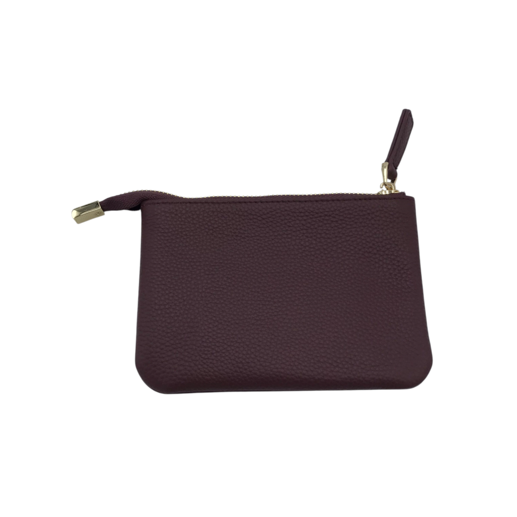 POM POM LONDON COIN PURSE WOMEN'S ACCESSORIES MAROON