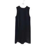 ALEXANDER WANG OVERLAY SLEEVELESS DESIGNER DRESS BLACK WHITE 0