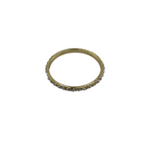 KENNETH J LANE FAUX PEARLS BANGLE BRACELET GOLDTONE WHITE