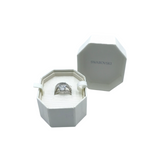 SWAROVSKI RET$280 HYPERBOLA COCKTAIL RING SILVER 8