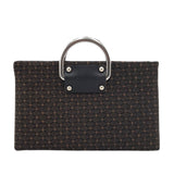 RET$160 CLUTCH HANDBAG TAN BLACK