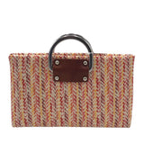 RET$160 CLUTCH HANDBAG RED YELLOW