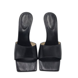 RET$350 WEDGE DESIGNER SHOES BLACK 8