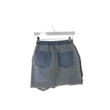 DENIM REVERSED DESIGNER SKIRT BLUE 4