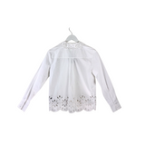 KATE SPADE LONG SLEEVE DESIGNER BLOUSE WHITE XX SMALL