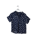 MAEVE LINEN DOTS BLOUSE NAVY WHITE X SMALL