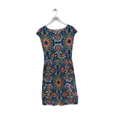 BODEN SLEEVELESS DOTS DRESS GREEN RED 2R