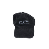 BASEBALL CAP HAT BLACK WHITE OS