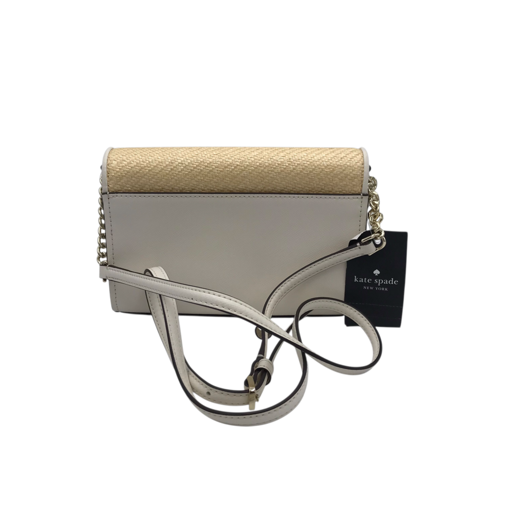 KATE SPADE NWT$289 FORAL CROSSBODY HANDBAG TAN RED