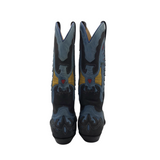 SANCHO WESTERN BOOTS BLUE BLACK 10