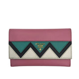 PRADA SAFFIANO WALLET LUXE WALLET PINK