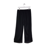 EILEEN FISHER WIDE LEG DESIGNER PANT BLACK X SMALL