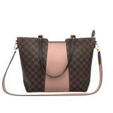 LOUIS VUITTON 2018 JERSEY DAMIER EBENE TOTE LUXE HANDBAG PINK