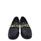 GUCCI CARA LOGO LOAFERS LUXE SHOES BLACK 36