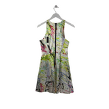 MILLY NWT$425 PRINT RACERBACK SLEEVELESS DESIGNER DRESS WHITE MULTI 4